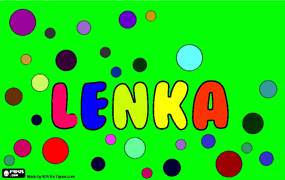 Omalovánka lenička