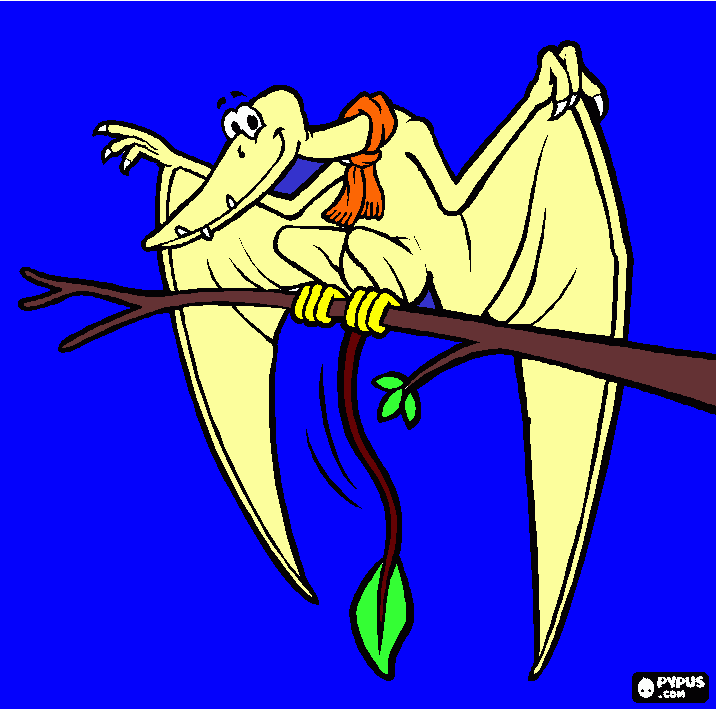 Omalovánka pterodaktyl nemocny